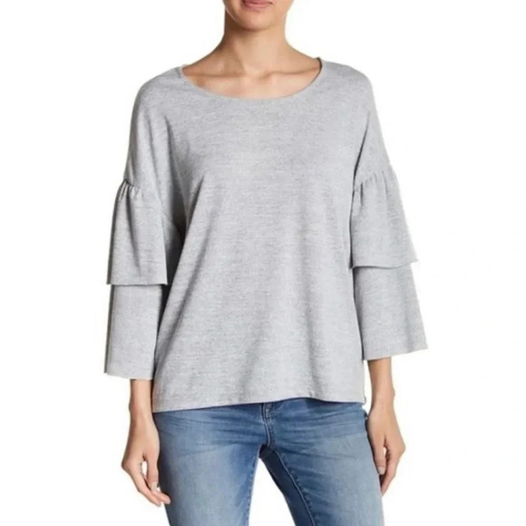 NWT Vero Moda Ruffle Frill Sleeve Top - Picture 1 of 6